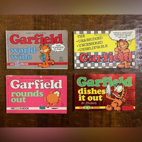 VTG Ballantine Books Garfield By Jim Davis 4pc Comic Books Bundle - Picture 1 of 14